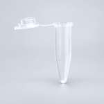 Endo 1.5 mL polypropylene microcentrifuge tube with attached open lid; pack of 500