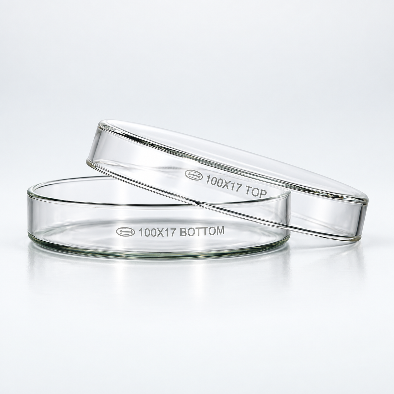 BRB009-studio Glassco Borosilicate Glass Petri Dish with Lid, 100 mm — supplier product photograph