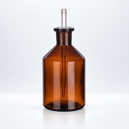 Simax Amber Dropping Bottle with Ground Pipette, 50 mL — supplier product photograph