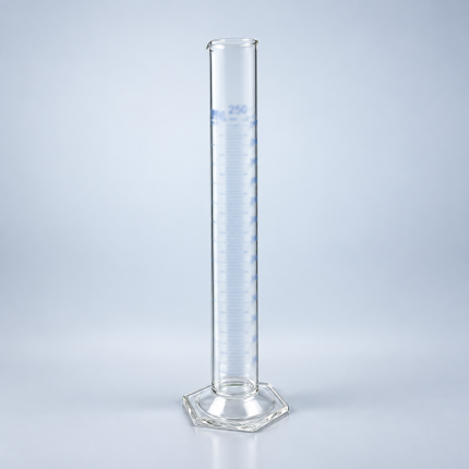 Endo Class A Borosilicate Measuring Cylinder, 250 mL — supplier product photograph