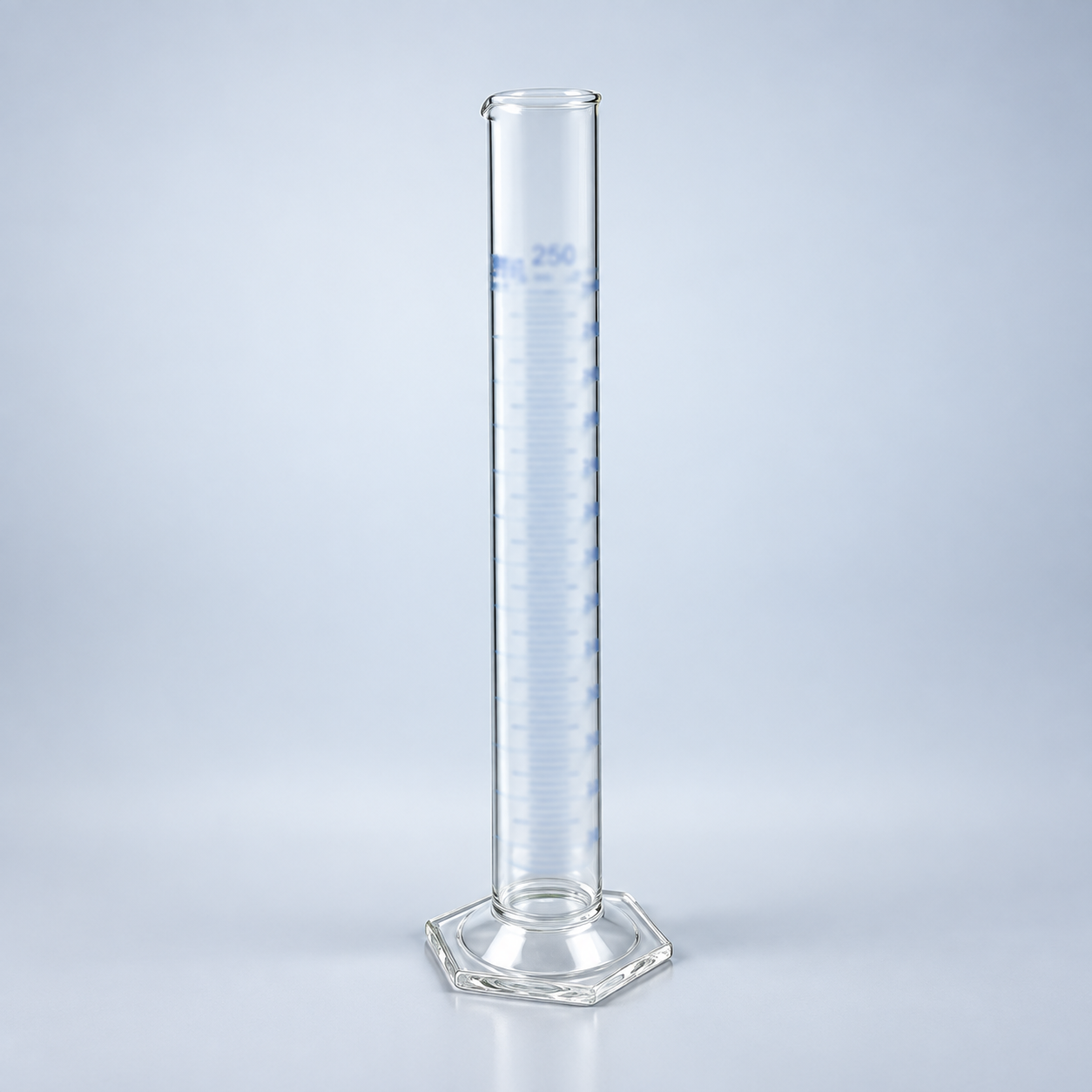 DBB006-studio Endo Class A Borosilicate Measuring Cylinder, 250 mL — supplier product photograph