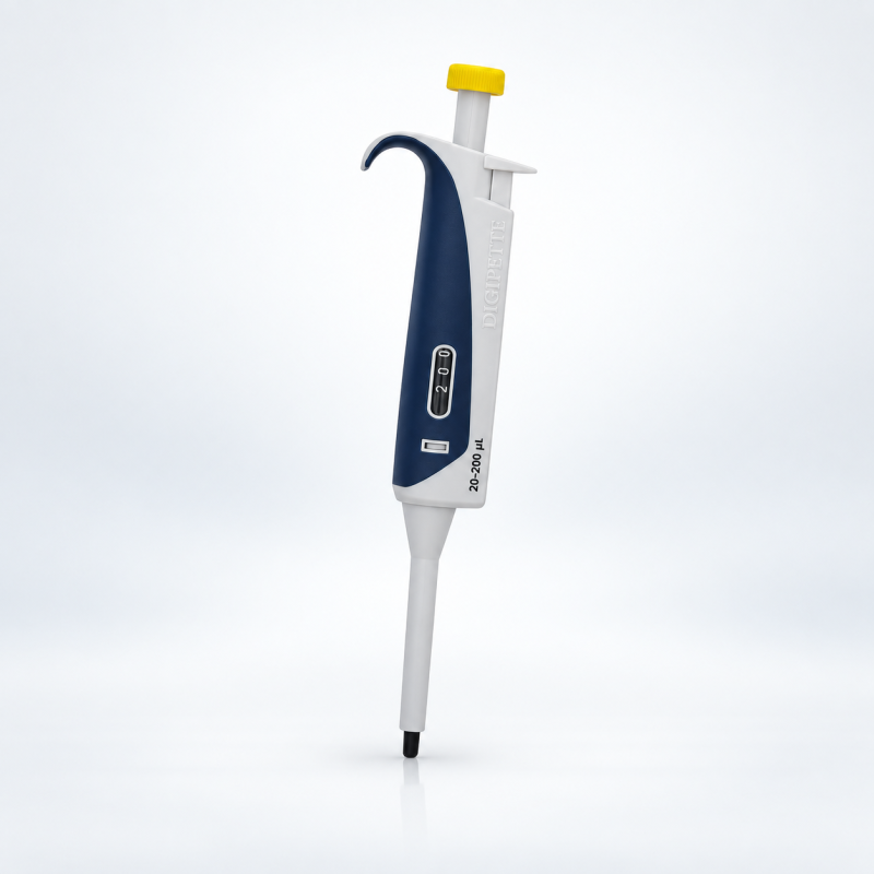 Digipette adjustable micropipette